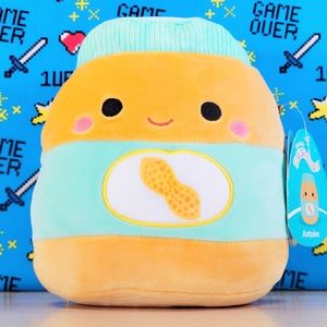 Squishmallow Antoine the Peanut Butter 7" UltraSoft Stuffed Food Squad Toy Plush